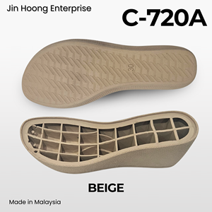 Jin Hoong - Cuñas Ligeras y Duraderas Antideslizantes de PVC C-720A para Niños, Suela Beige Resistente al Agua, 54 mm de Grosor - Product Image 2