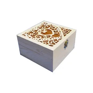 유행 빈 배기판 나무로 되는 보석 저장 상자 창조적인 나무로 되는 유품 상자