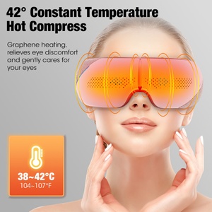 Masseur oculaire chauffant intelligent avec musique, compresse chaude confortable, masque pour les yeux pour le sommeil - Product Image 4