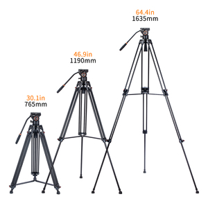 Trípode Profesional Cayer BV30, el Más Vendido, <span class=keywords><strong>para</strong></span> Cámaras SLR, <span class=keywords><strong>DSLR</strong></span> y Videocámaras, con Cabezal Fluido y Bolsa de Transporte - Product Image 5
