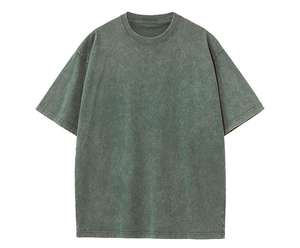 Büyüleyici 230g 100 pamuk sıkıntılı kısa kollu Retro tişört Batik yıkanmış omuz erkekler kadınlar için yüksek boş gevşek boy Fit - Product Image 3