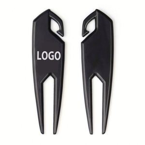 Nuevo Diseño, Más Vendido, Herramienta Portátil Promocional de Reparación de Divots de Golf Personalizada de Aleación de Zinc con Marcador de Línea y Horquilla de Pitch - Product Image 1