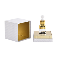 Impression de logo personnalisé 10ml 30ml 50ml 100ml Mini petite boîte d'emballage en carton de luxe pour parfum cosmétique avec couvercle et base