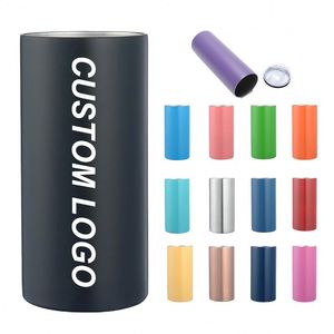 Gobelet isotherme en acier inoxydable avec logo personnalisé, couleur unie simple, gobelet isotherme portable pour voiture - Product Image 1