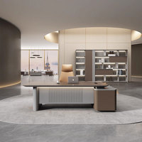 Bureau de direction extensible en forme de L Liyu Wholesale, mobilier de bureau personnalisé, table de direction en bois MFC
