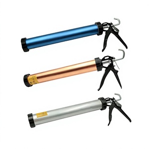 Pistola de calafateo giratoria de aluminio - Pistola selladora que ahorra esfuerzo para el sellado de azulejos y vidrio - Product Image 1