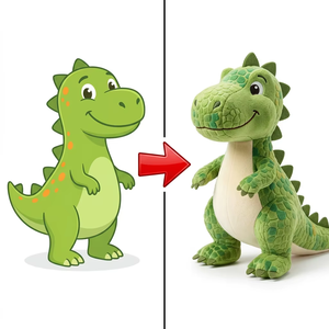 Pabrik Boneka Plush Kustom Kartun Tyrannosaurus Maskot Boneka Kustom Kain Plush Dua Warna Tema Taman Prasejarah Grosir - Product Image 1