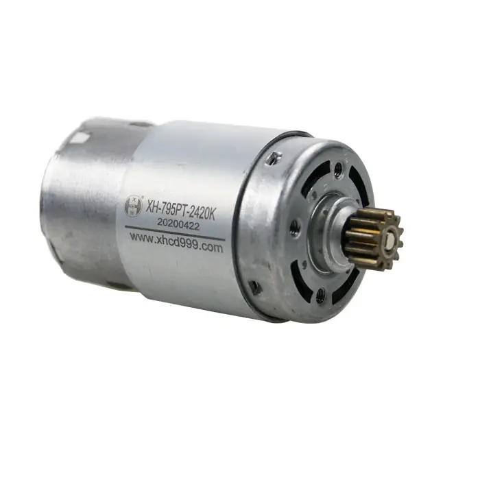 Hot sale high speed 20000rpm straight gear 795 24V micro dc motor for electrical tools