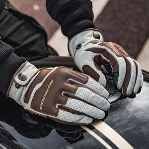 MOTOWOLF Vintage motosiklet yüksek kaliteli sürme deri eldiven - Product Image 4