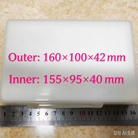 Boîte de rangement en plastique avec insert en mousse, étui de protection pour petits composants