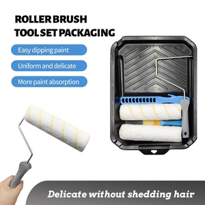 Tường Sơn Công Cụ Thiết Lập Con Lăn Bàn Chải Sơn Cao Su Kính Thiên Văn Que Trang Trí Kết Hợp Thiết Lập Với Polyester Khay - Product Image 3