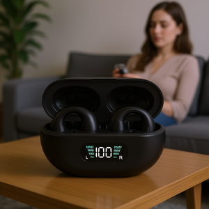 YYK Q80 Wireless <b>Speaker</b> 2.0 Channel Bluetooth 5.0 Rechargeable Battery Display Music Companion - Product Image 2