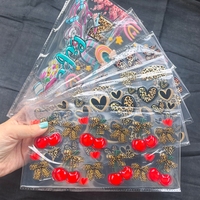 Transferts UV DTF pour gobelets 16oz, verres 'Mama' et canettes, motifs Léopard, Anime, imperméables