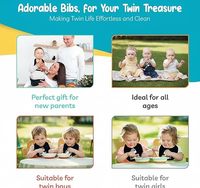 Bavoirs pour bébé en coton imperméables, personnalisés, adorables et amusants, certifiés BSCI/SEDEX/FCCA/OEKO, matière douce, absorption accrue, pour l'alimentation