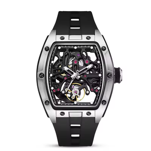 นาฬิกาข้อมืออัตโนมัติแบบโครงกระดูกโปร่งแสง รุ่น 2242 นาฬิกาจักรกลหรูหราสำหรับผู้ชาย นาฬิกาธุรกิจดีไซน์หรูหรา - Product Image 1