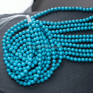 Proveedores Principales Crystalexport.com, Cuentas de Turquesa de 8mm, Modelo A-Beads-010, Cuentas de Piedras Preciosas al por Mayor de Gujarat para Joyería - Product Image 2