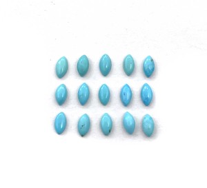 Cabochon de marquise turquoise de la belle au bois dormant bleu naturel 4-8 Mm pierre précieuse en vrac certifiée IGI pour la fabrication de bijoux - Product Image 5