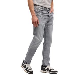 กางเกงยีนส์เดนิมทรงสลิมขาตรงสีซีดสำหรับผู้ชายขายส่ง เสื้อผ้าสตรีทแวร์ กางเกงยีนส์ไบค์เกอร์ผู้ชายแบบบางสำหรับฤดูร้อน - Product Image 4
