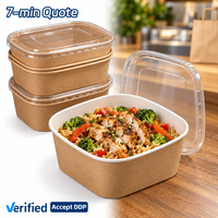 Boîte en papier personnalisée SOTON avec couvercle transparent, emballage grand format pour gâteaux, biscuits, desserts, pâtes, bento, fruits, qualité supérieure