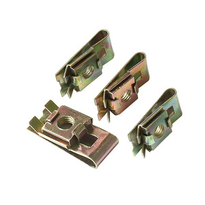 Prix de gros, attaches de <span class=keywords><strong>Cage</strong></span> carrées, ressort en cuivre, serrure de serrage en acier, écrou de Clip en U M5 avec vis - Product Image 2