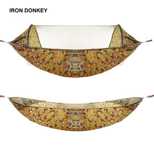 IRONDONKEY Nylon Hamacs 290*140cm Anti Rollover Hamac Extérieur Balançoire Tente <span class=keywords><strong>Moustiquaire</strong></span> Chaise Suspendue Camping Accessoires - Product Image 2