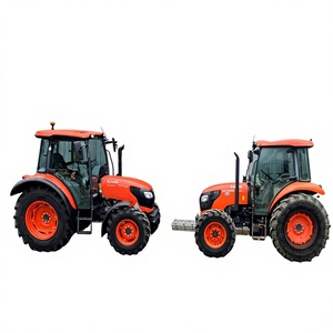 Wholesale New Used for Farm Tractor 4WD Gear Drive Red Wheel High Productivity Compact Diesel Engine 22HP Full Glass Cab - Product Image 1