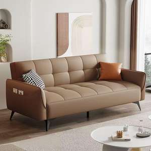 Moderne 3-In-1 Converteerbare Livingchaise Lounge Stoel Hellende Positie Spons Sofa Dagbed/Slaapbank Buiten Metalen Stof - Product Image 3