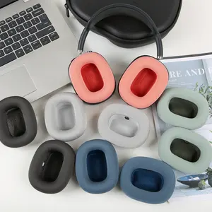 Atacado orelha pad para Air pods max fone de ouvido almofadas duas versões couro protéico ou tecido de malha air pods max orelha almofadas