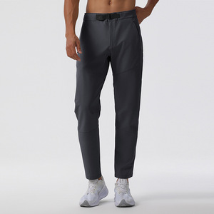 <span class=keywords><strong>Pantalon</strong></span> droit brodé de haute qualité pour <span class=keywords><strong>homme</strong></span>, anti-plis, uni, avec ceinture, décontracté, pour l'extérieur, en nylon et élasthanne, séchage rapide, respirant - Product Image 2