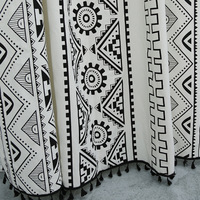 Rideaux occultants modernes style bohème à œillets plissés 100 % polyester ignifuges isolants haute occultation sur mesure toutes saisons