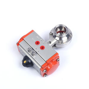 Válvulas de Mariposa Neumáticas de Acero Inoxidable 304/316 del Fabricante, Abrazaderas de Instalación Rápida, Diseño de Paso Directo con Sellado Suave - Product Image 3