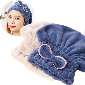 Serviette turban en microfibre ultra absorbante à séchage rapide avec logo personnalisé, bonnet de douche doux pour femme - Product Image 6