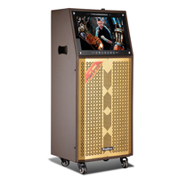 Portable Trolley Speaker System with Touch LED Display Screen
