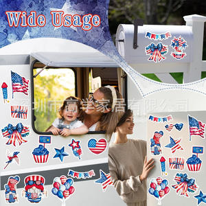 Aimants de réfrigérateur du Jour de l'Indépendance les plus vendus, 4 juillet, 20 nains, drapeau américain, étoiles et rayures patriotiques, produit transfrontalier - Product Image 3