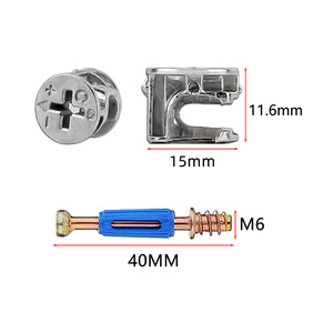 Conector excéntrico metálico para muebles, accesorios de máquina, plantilla de conexión, herrajes de bloqueo para uso en cocina y comedor - Product Image 4