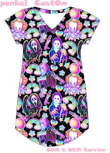 Personalizzazione della fabbrica formato stampa personalizzato <span class=keywords><strong>Mama</strong></span> and Me abito da notte in bambù Unisex pigiama con camice tascabile pigiama - Product Image 6