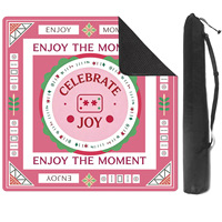 Tapis de Mahjong Rose Multi-tailles Matériaux Optionnels Personnalisables Protection Environnementale Silencieux Convient aux Jeux de Société et au Poker