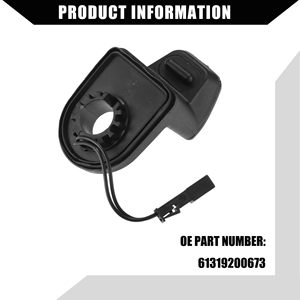 สวิตช์กระจกหลังบีเอ็มดับเบิลยู กุญแจเปิดฝาท้าย 61319200673 สำหรับ E46 E61 E91 อะไหล่เปลี่ยนฝาท้าย สีดำ วัสดุ ABS - Product Image 4