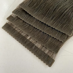 Extensiones de Cabello con Cinta Adhesiva Invisible, Cabello Humano Virgen Remy, Negro Natural, Doble Trama, Cinta Adhesiva Invisible, Fácil de Instalar para Mujeres - Product Image 3