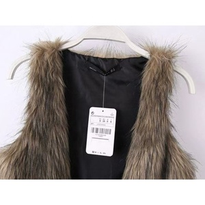 Stilvolle Damen-Kunst pelz weste mit V-Ausschnitt und lässiger Strick weste für den Herbst-und Winter preis - Product Image 4