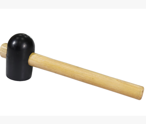 פטיש גומי עם ראש כדורי וידית עץ, ייצור מקורי בעבודת יד, להרכבת רהיטים ועיצוב הבית - Product Image 2