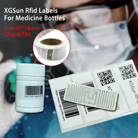 Étiquettes RFID à puce M730 de taille personnalisée pour le suivi des médicaments et les cartes de contrôle d'accès de gestion logistique pharmaceutique