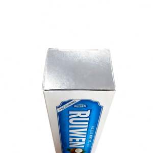 Boîte de dentifrice haut de gamme avec logo personnalisé, emballage de dentifrice écologique imprimé à l'encre de soja - Product Image 4