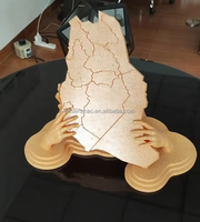Escultura Decorativa Senzhao con Mapa de Arabia Saudita, Luz LED Decorativa para Jardín Exterior, Impermeable