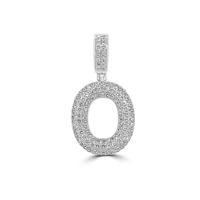 Colgante de Oro de 14k con Diamantes Incrustados, Letra O Inicial, para Collar, Estilo Universitario, Hip-Hop, a un Precio Razonable