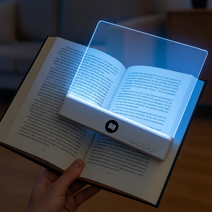 Lampe <span class=keywords><strong>de</strong></span> lecture LED 2-en-1 améliorée, 3 températures <span class=keywords><strong>de</strong></span> couleur, 3 niveaux <span class=keywords><strong>de</strong></span> luminosité, 1200 mAh, lampe <span class=keywords><strong>de</strong></span> chevet pour la lecture - Product Image 3