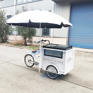 Encantadora Bicicleta de Helados con Pedales, de Acero Inoxidable 304/316, Carrito de Comida para Postres con Garantía de 2 Años en Venta - Product Image 2