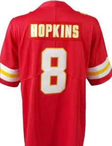 Camiseta de Fútbol Americano Cosida de los Kansas City Chiefs para Hombre, con los Números 15 de Patrick Mahomes, 87 de Travis Kelce, 10 de Pacheco, 32 de Bolton, 4 de Rice, 1 de Worthy y 8 de Hopkins - Product Image 5