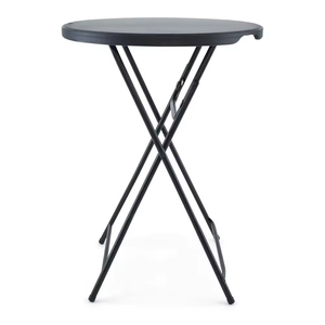 Wholesale Portable <strong>bar</strong> White Plastic Terrace <strong>Outdoor</strong> Circular Folding <strong>Table</strong> Popular Cocktail <strong>Table</strong> Tall Legged <strong>Round</strong> <strong>Table</strong>