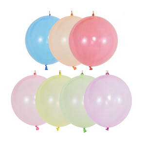 ลูกโป่งเจาะรู DJTSN Neon 18 "50 ลูก  ลูกโป่งเจาะรูสำหรับเด็ก งานหนัก ทนทาน พร้อมสายรัดยาง - Product Image 2